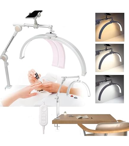 Amazon.co.jp: デスクライト LED クランプ式 、ハーフムーン ライト360